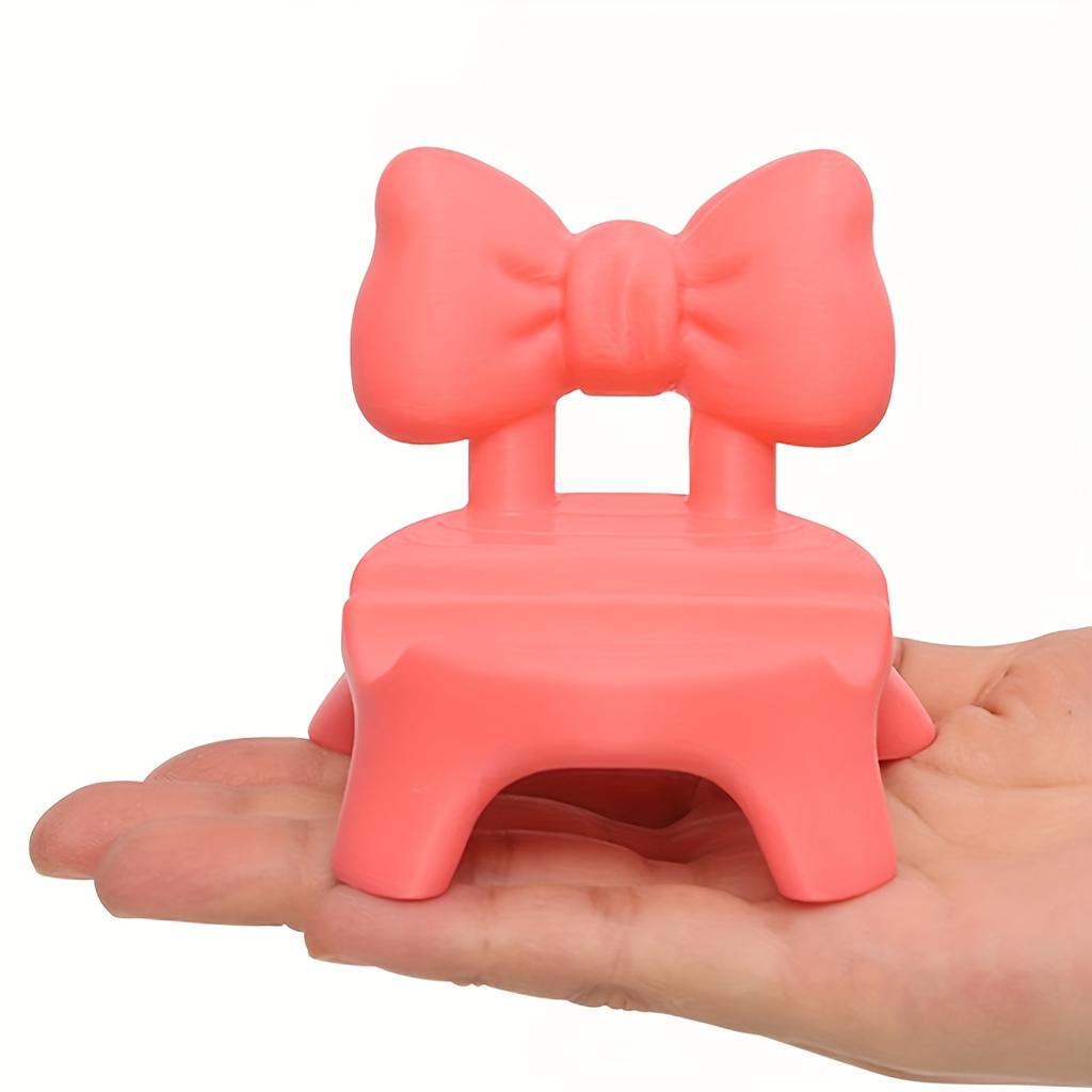 1 PCS Dopamine Creative Stool Phone Stand Desktop Office Desk Fun Decor Tablet Support Holder Photo Frame Stand
