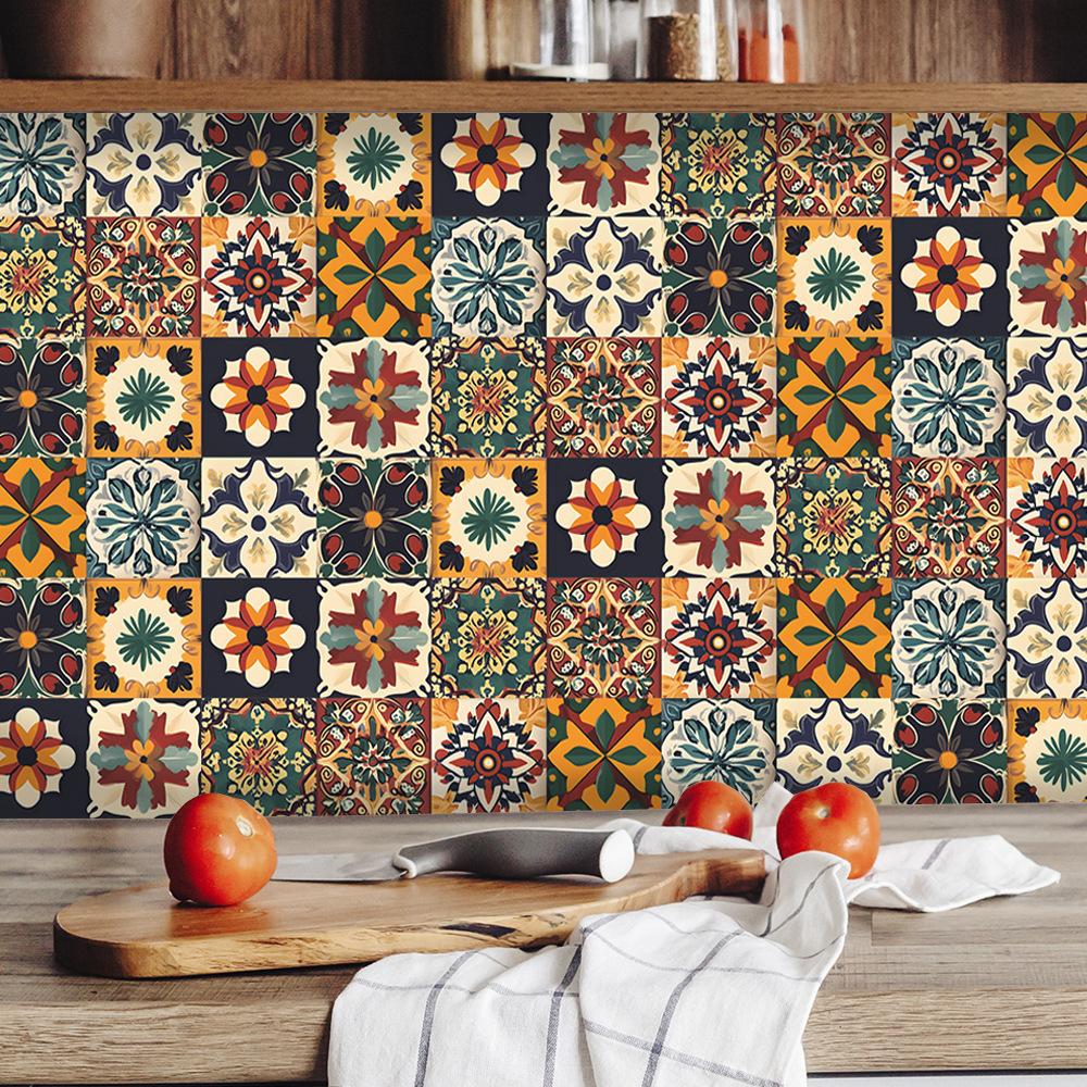 

Декоративный фон для стены кухни столовой, украшающий плитку, самоклеящийся 10*10cm*10pcs/MSC1230