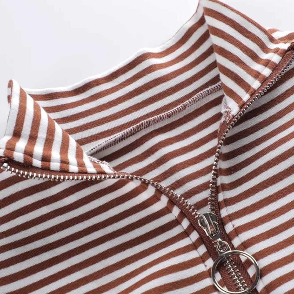 European Station Long Sleeved T-shirt Women's Summer High Quality Fashion Light Luxury Pure Cotton Stripe Large Casual Top