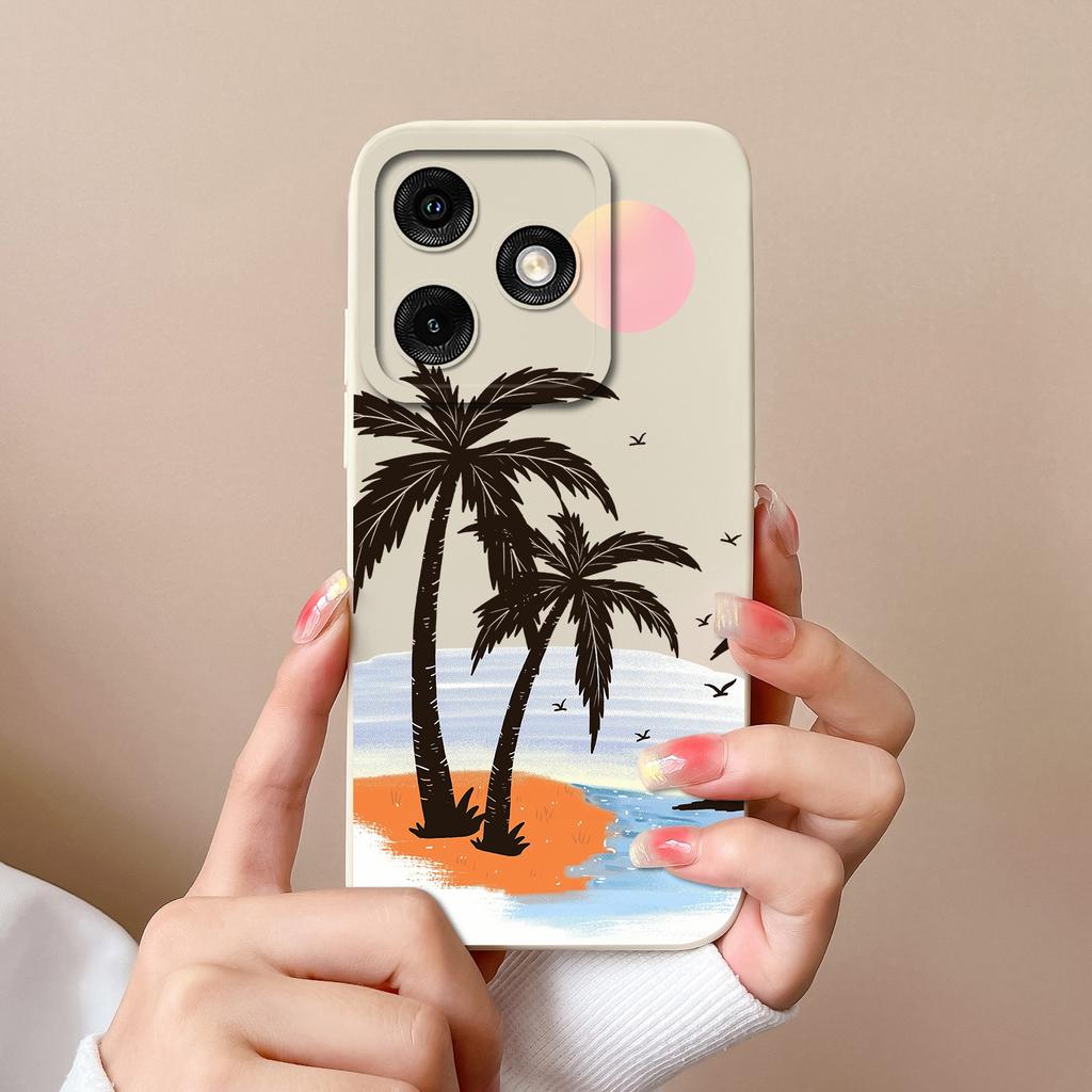 For Itel A50 A50C A70 A80 A18S Case Various Style Soft Liquid Silicone Back Covers Shockproof High Quality Lightweight Bumper