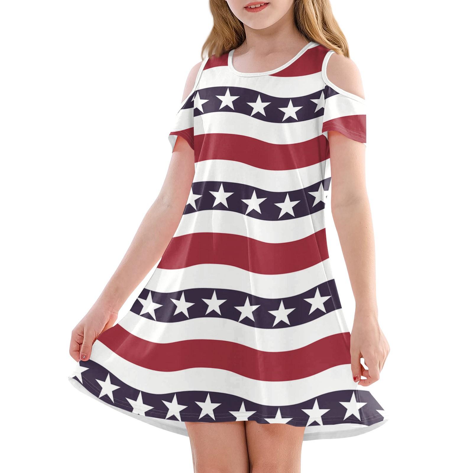 

Сукня А-силуету для дівчаток - літня повсякденна сукня без рукавів, дитяча сукня 130