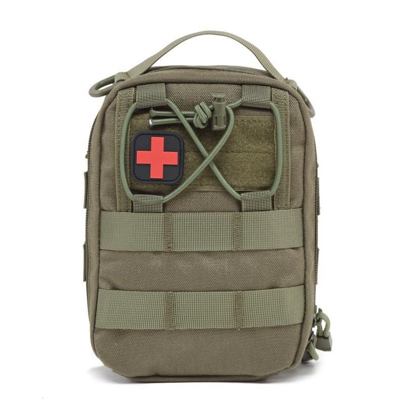 

Military Fan Medical Storage Bag First-aid Multifunctional One-shoulder Cross-body Outdoor Hiking Camping Wash Thickness 8x width 14x height 20 cm