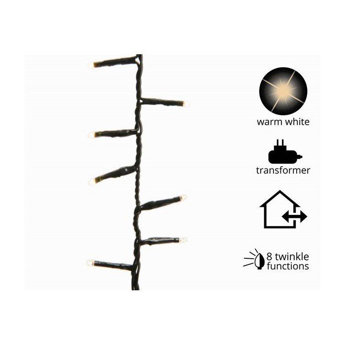 Grappe Lumineuse - Compact - 750 LED - 16m - Blanc Chaud - Extérieur