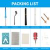 80W Plastic Welding Kit ,Plastic Welder Kit with 40 Rods,1 Mesh,Wire Brush Welder Tools for Car