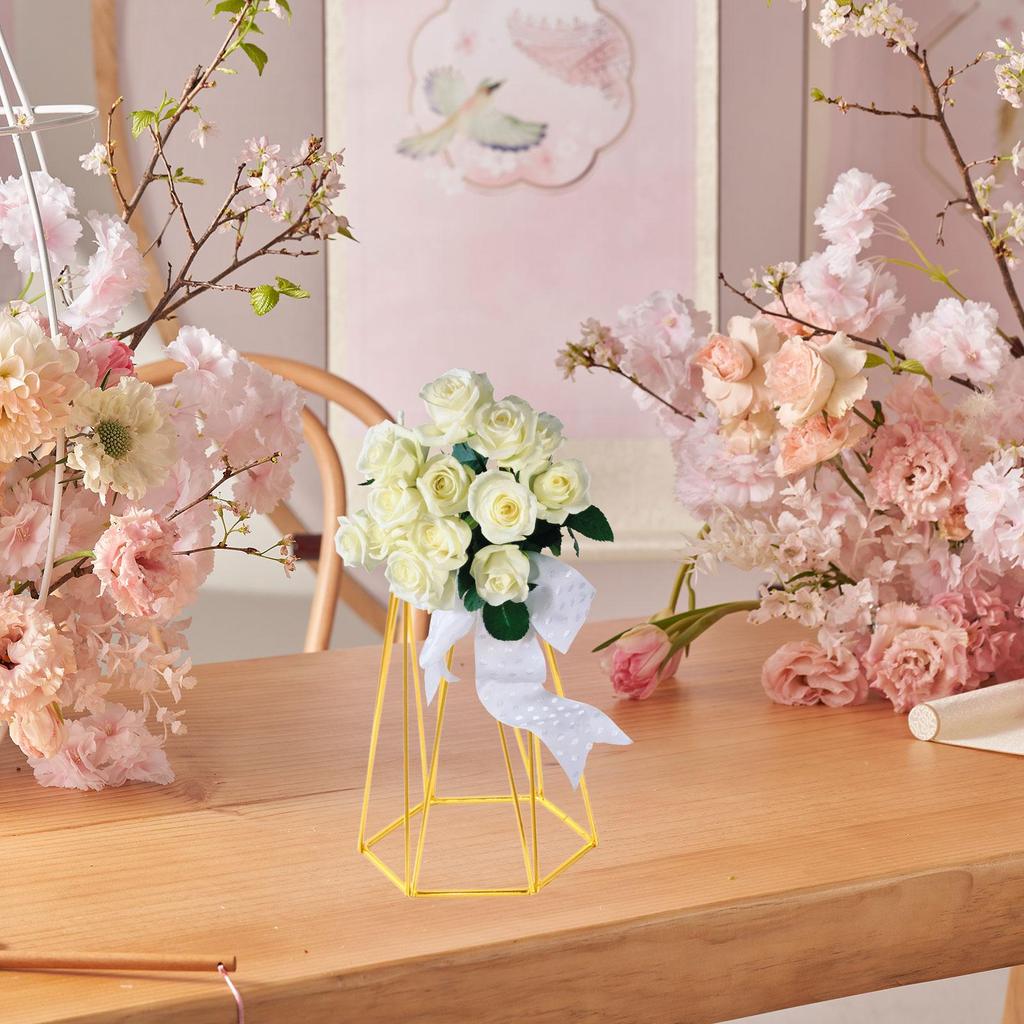 Floral Stand for Weddings, Geometric Vases for Flower Displays And Floor Holders