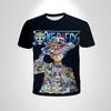 Anime One Piece Luffy Boy T-shirt CosPlay Short Sleeve Mens Cartoon Men's Top Loose Breathable Men's Casual Clothing