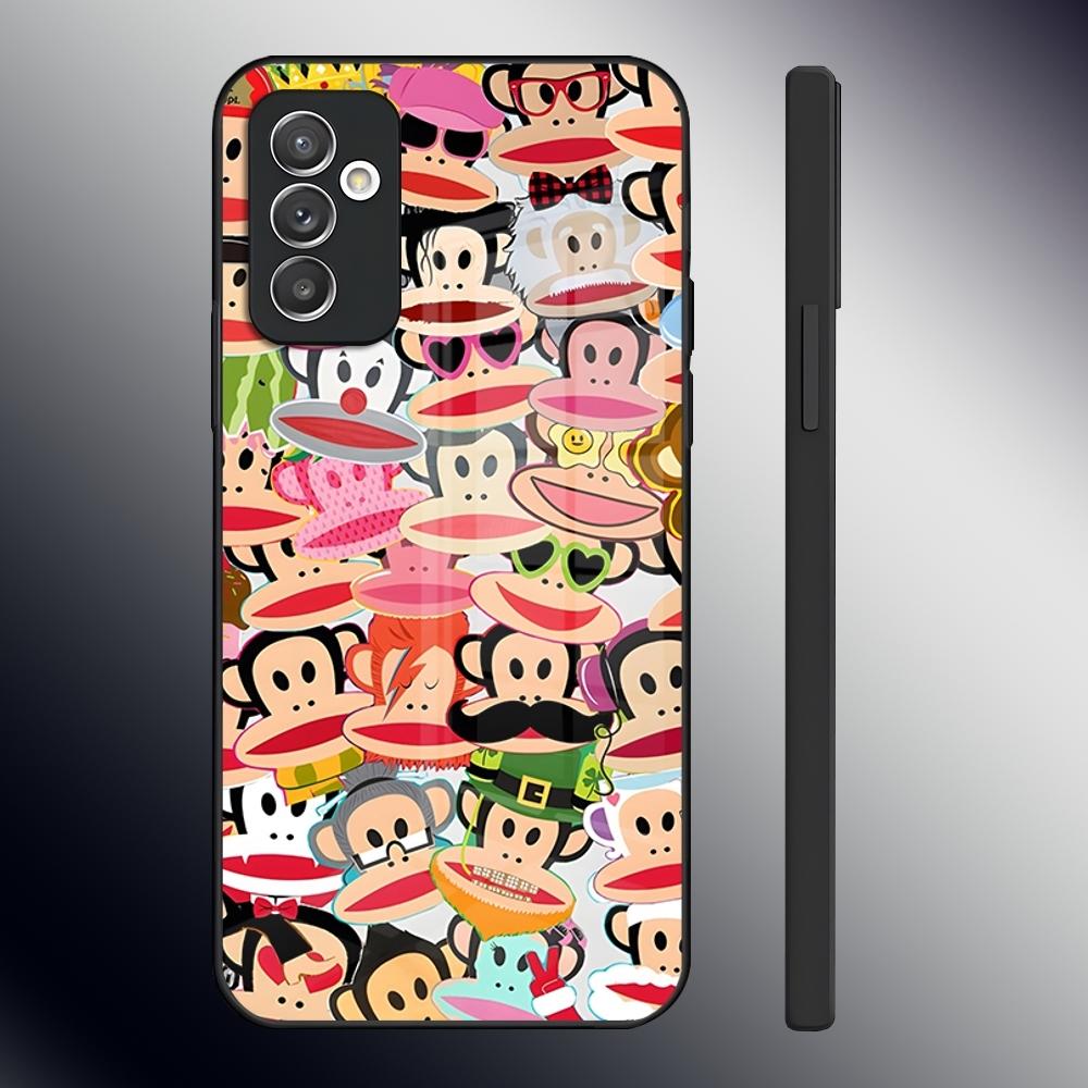 Fashion Logo P-Paul F-Frank Phone Case For Samsung S26 S24 Ultra S23 S22 S21 Fe S25 Plus A54 A34 A24 A53 A13 A16 Glass Cover Samsung s24fe