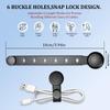 Magnetic Cable Ties Silicone Cable Straps Reusable Wrap Wire Holder Strap Wrap Organization for Kitchen Offices School Indoor