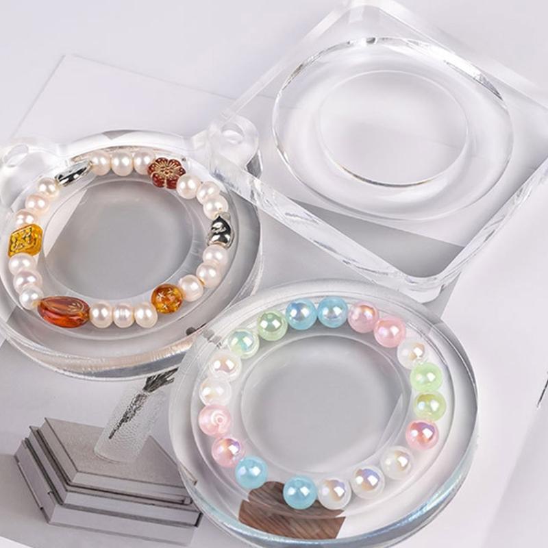 Acrylic Jewelry Display Tray Clear Necklace Organizers Beads Bracelet Tray Jewelry Display Organizers for Jewelry