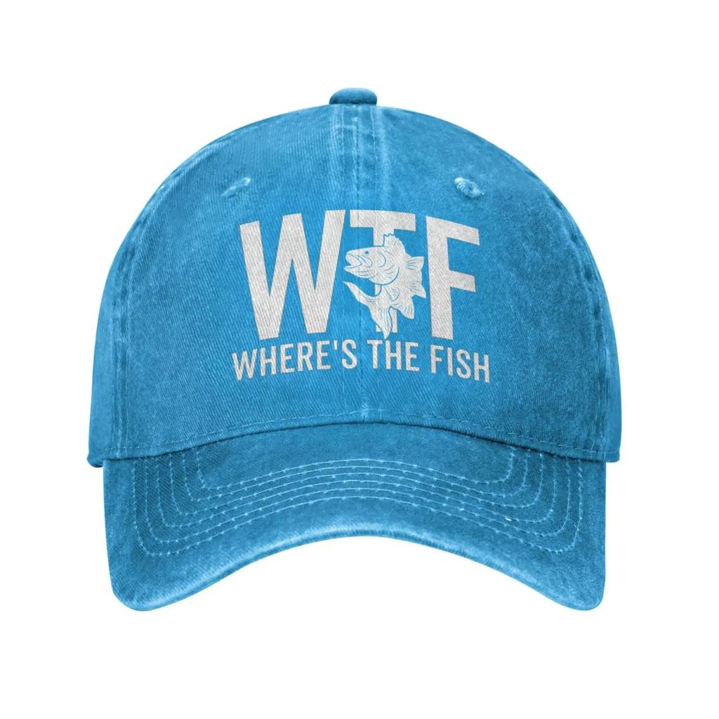 2026 WTF Where's The Fish Hat Women Baseball Hat Graphic Cap Men’s For Cap