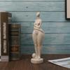 1Pc, Sandstone Resin Chubby Woman Statue Handmade Sandstone Abstract Art Household Living Room Office Cabinet Tabletop Entryway Dec