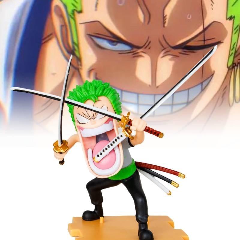 Detaillierte One Piece Luffy Zoro Sanji PVC Figuren Anime Sammlerstück Schreibtischdeko