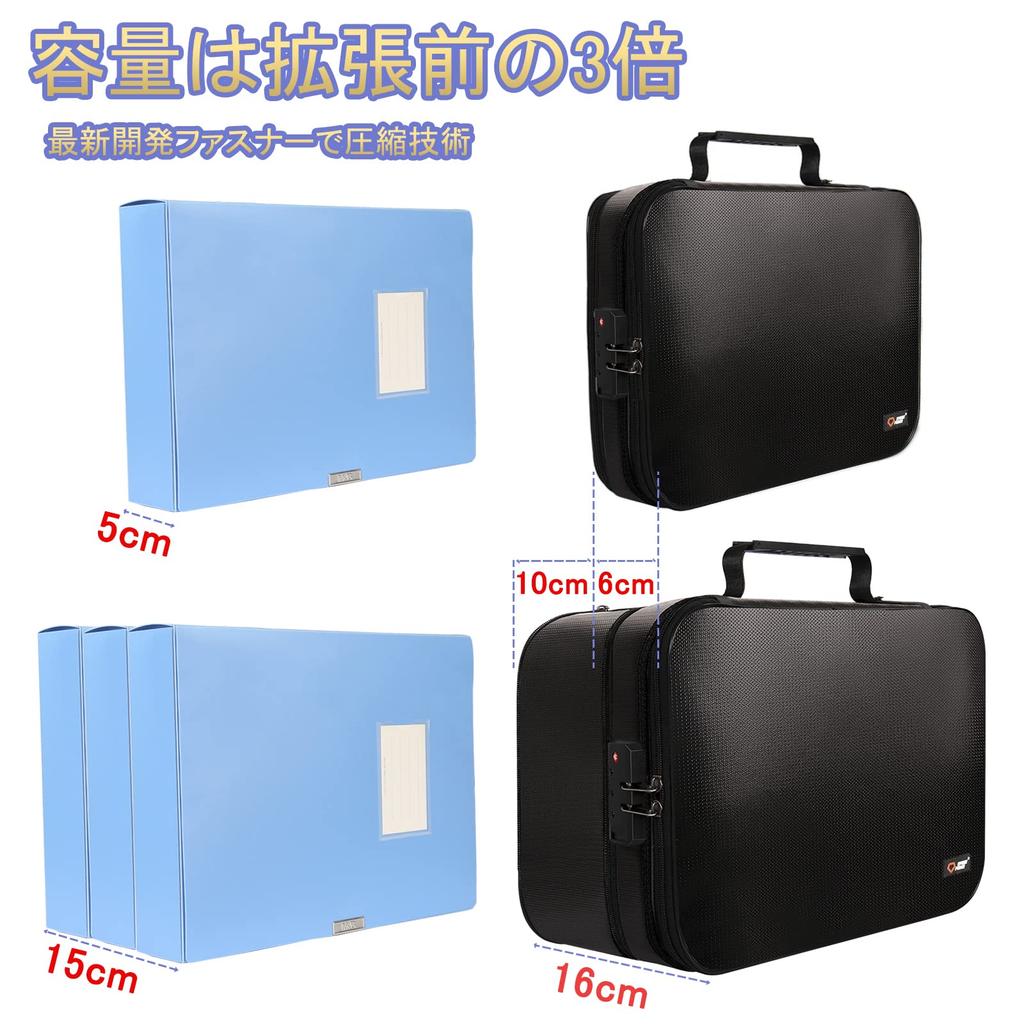 Feuerfest Feuerfest Feuerfest Dokument Geld Sammlung Handheld Wertsachen Groß 10CM Höhe Schlüssel Feuerfeste Aufbewahrung 3 Schichten Dokumentenaufbewahrung Zuhause