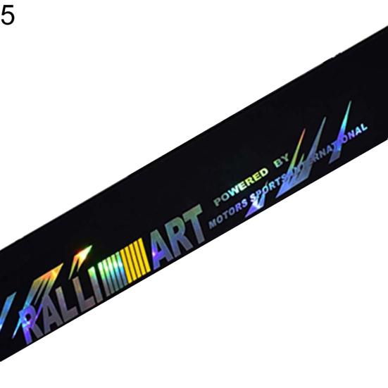 Letters Design Car Front Rear Windshield Colorful Reflective Sticker Decal Decor