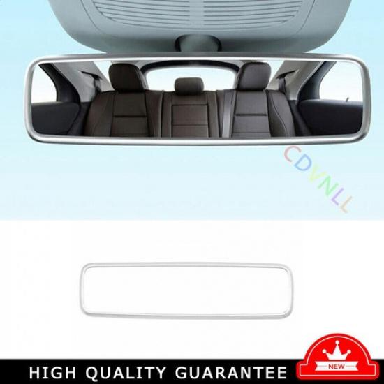 Interior Console Rearview Mirror Trim Fit For Benz GLE GLS 20-2023 Matte Silver