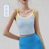 Yoga clothes summer breathable sports tennis sling vest with chest pad sports underwear skin-friendly yoga fitness vest