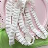 2Meters/lot 2cm wide cotton pleated sweatshirt collar and cuffs pet clothing Lolita pleated decorative lace accessory