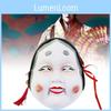 Handmade Japanese Noh Mask Beautifully Crafted For Performances And Cosplay 17.5x22x7cm