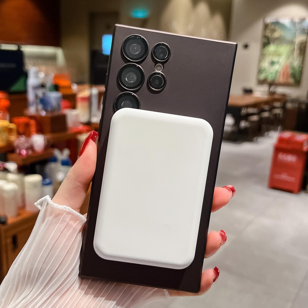 Luksusowe magnetyczne etui z ładowaniem bezprzewodowym dla Samsung Galaxy S24 S23 S22 S21 S25 Ultra Plus Fe dla Magsafe Matowe odporne na wstrząsy etui