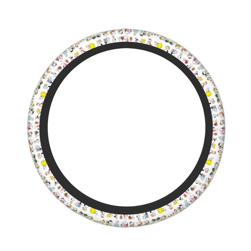 Snoopy Steering Wheel Cover for Cars, Stylish, Anti-Slip, Stain Prevention, Comfortable To the Touch,