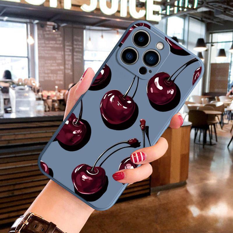 Cherry for Apple 16Pro all-inclusive 15Promax mobile phone case iPhone14/12/11/13 anti-drop xs