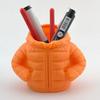 Creative Down Jacket Pen Holder, Office Decoration, Classroom Desktop Pen Holder, Holiday Gift