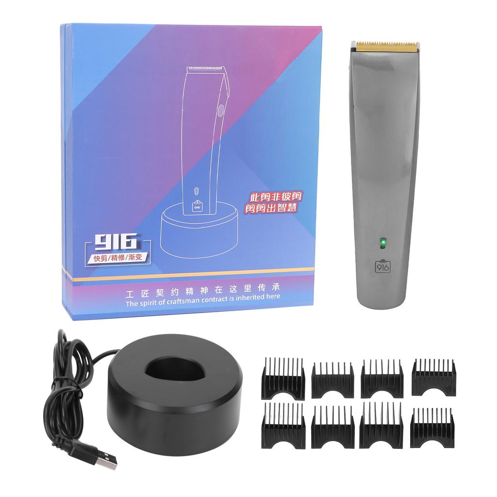 Electric Hair Clipper Stainless Steel Cordless Professional Men\'s Haircut Grooming Trimming Kit