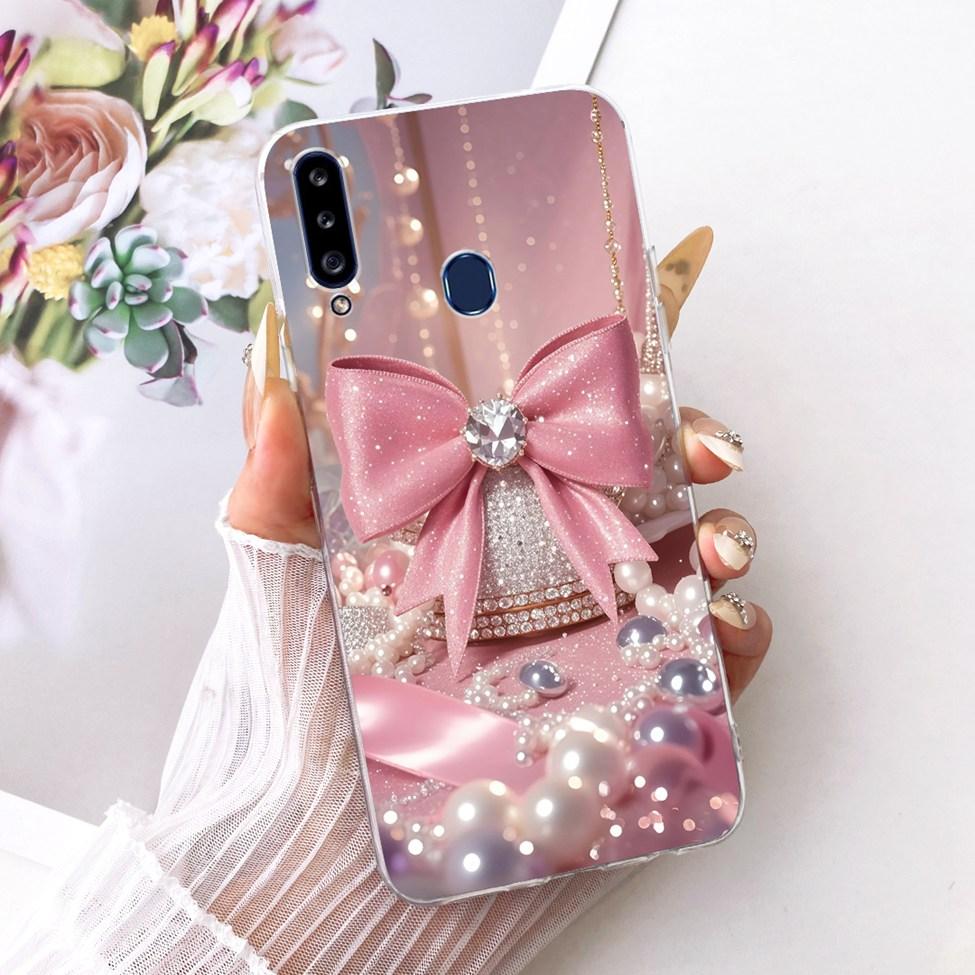 Clear Cover For Samsung A20s Case SM-A207F Cute Fashion Butterfly Funny Painted Casing For Samsung Galaxy A20s SM-A207M SM-A2070