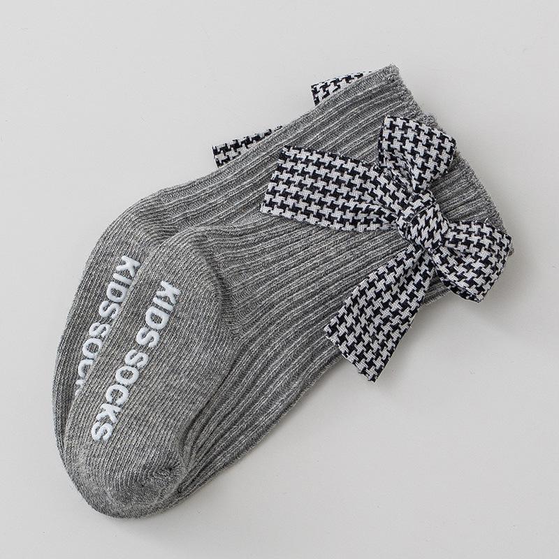 

Newborn Infant Princess Cotton Non-Slip Mid-Calf Socks (0-3 Years) for Spring, Autumn, Winter S (0-1 year) светло-серый
