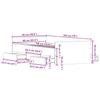 Bed Frame with Headboard and Footboard Black 90x190 cm