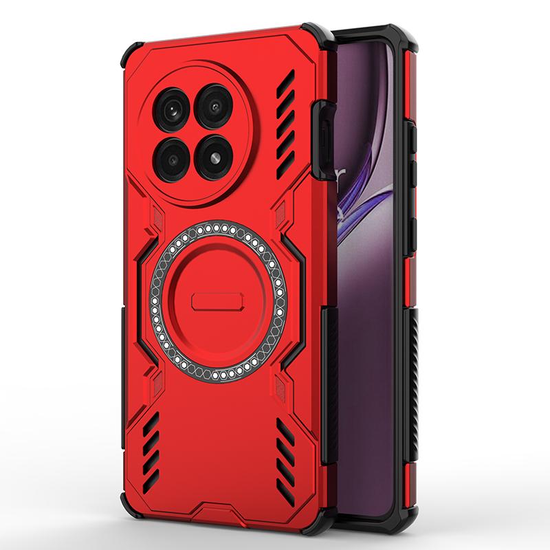 

Прочный защитный чехол для телефона с теплоотводом для Oneplus 13 13R, крышка, магнитный противоударный чехол, fundas OnePlus 13R красный