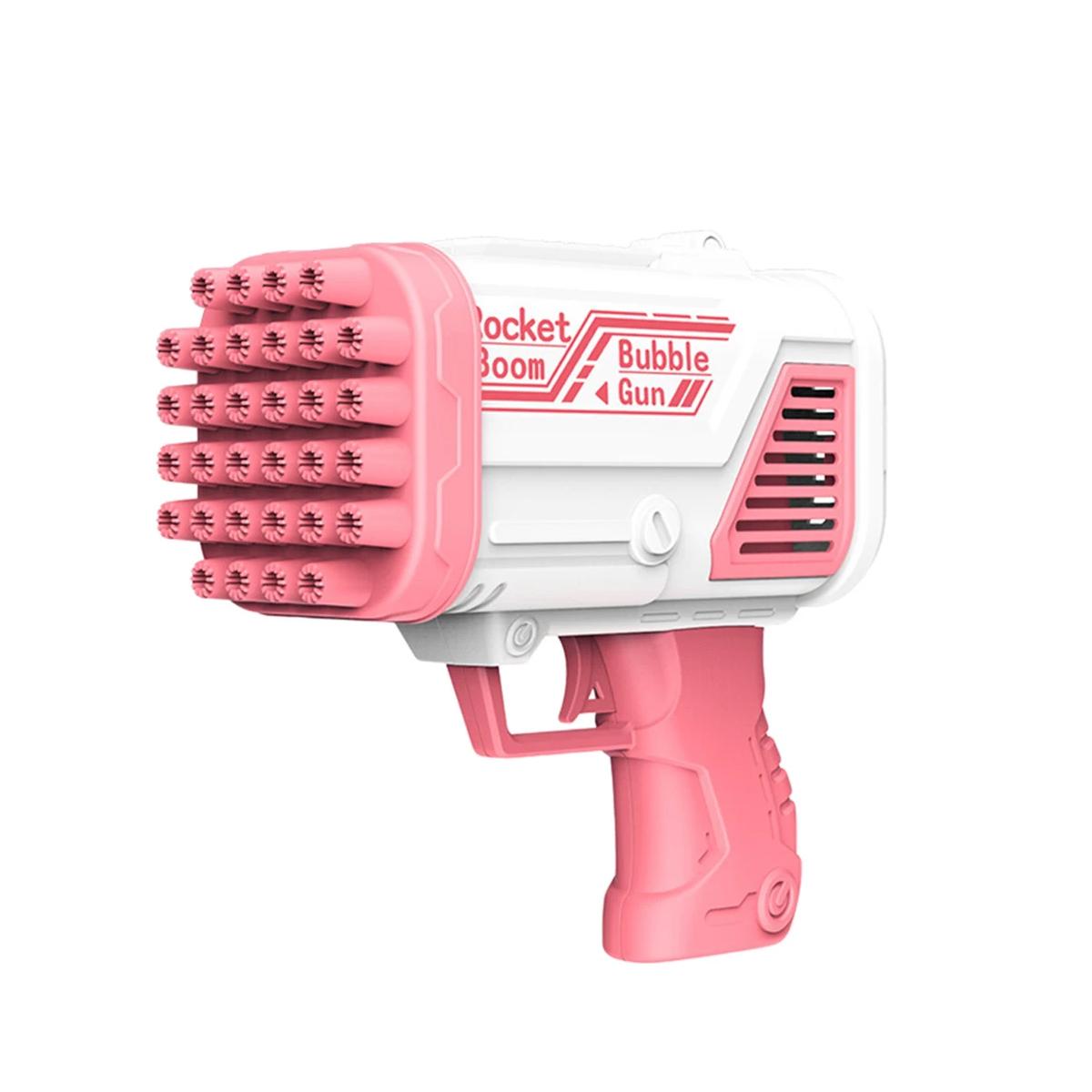 

1 шт. - 32-дульное розовое мыльное ружье, подходит для летних развлечений на открытом воздухе и рождественских подарков (нет мыльного раствора) розовый
