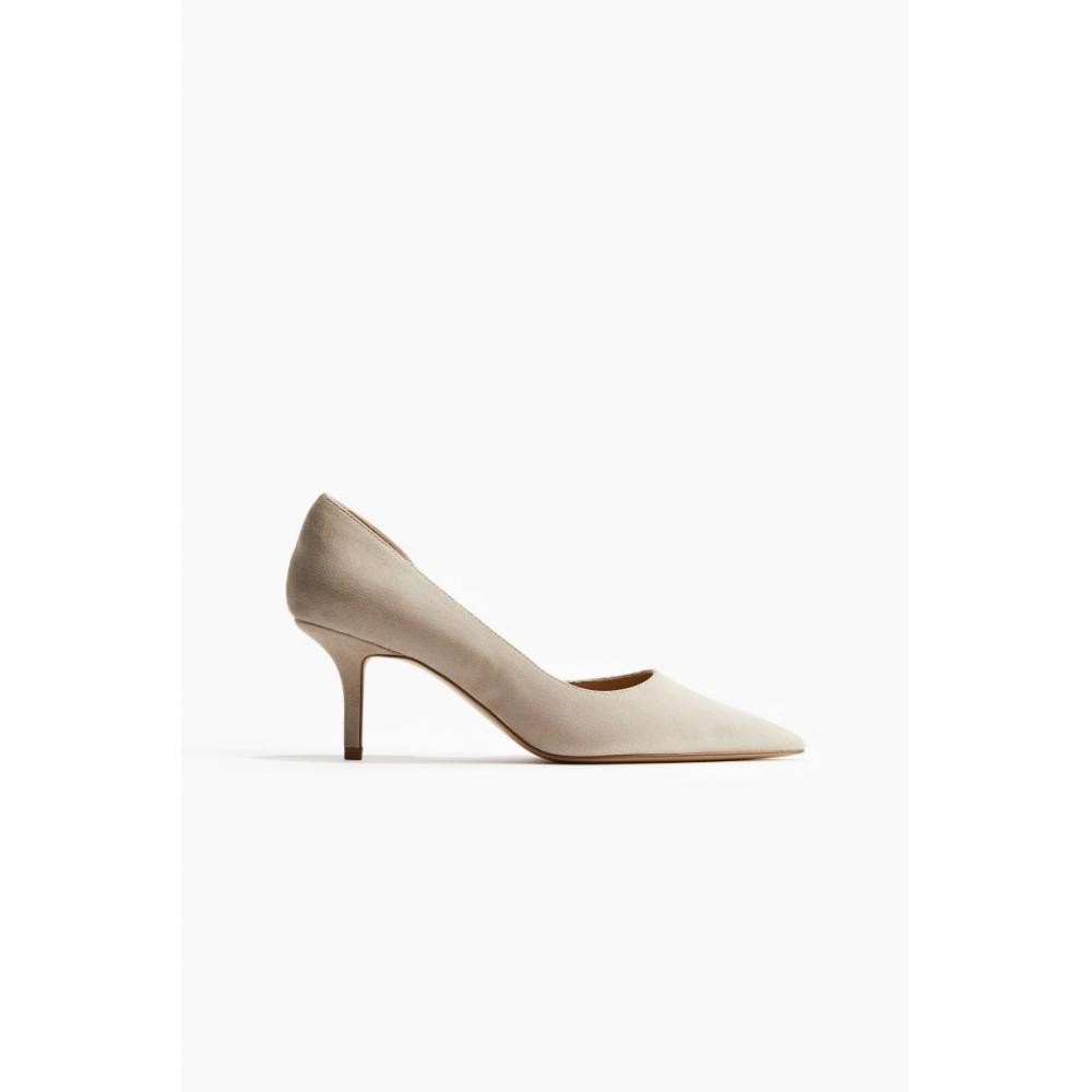 

H M pumps light beige