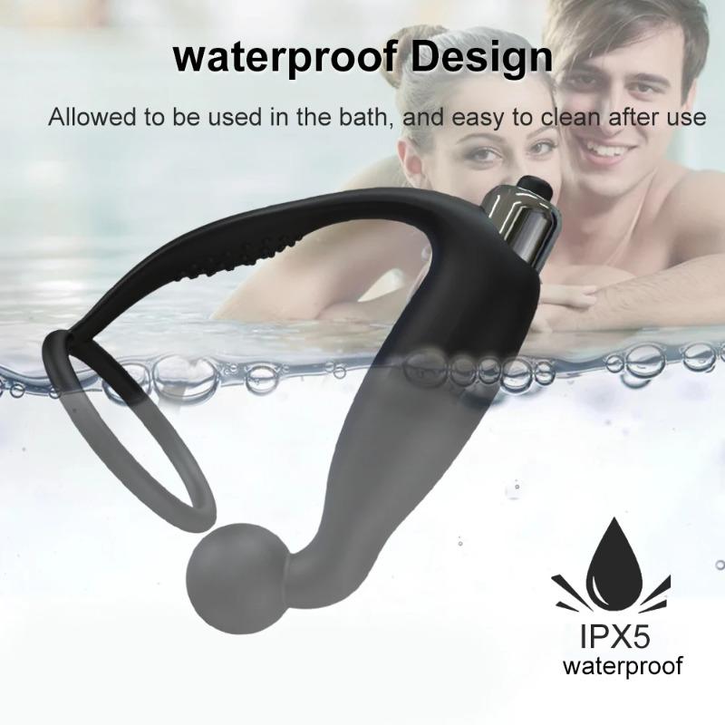 Męski Masażer Prostaty i Wibrujący Korek Analny – Silikonowa Zabawka Analna dla Przyjemności i Kontroli Ejakulacji