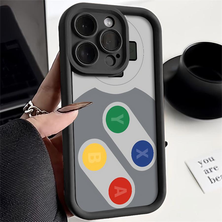 Case for iPhone 17 Pro Max 14 12 Pro 17e 11 16 Air 15 Plus 13 Phone Cover Retro Game Console Pattern