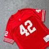 European and American Street Retro Mesh Loose V-neck Digital Printed T-shirt