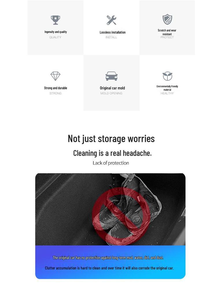 Model Y 2025 Facelift New Front Trunk Multi-Functional Storage Box
