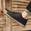 Men Leather Casual Shoes Soft Sole Walking Shoes Luxury Brand Lace-Up Lightweight Walking Shoes Outdoor Mens Sneakers