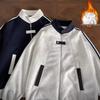 Men's Autumn Retro Color Block Baseball Jacket