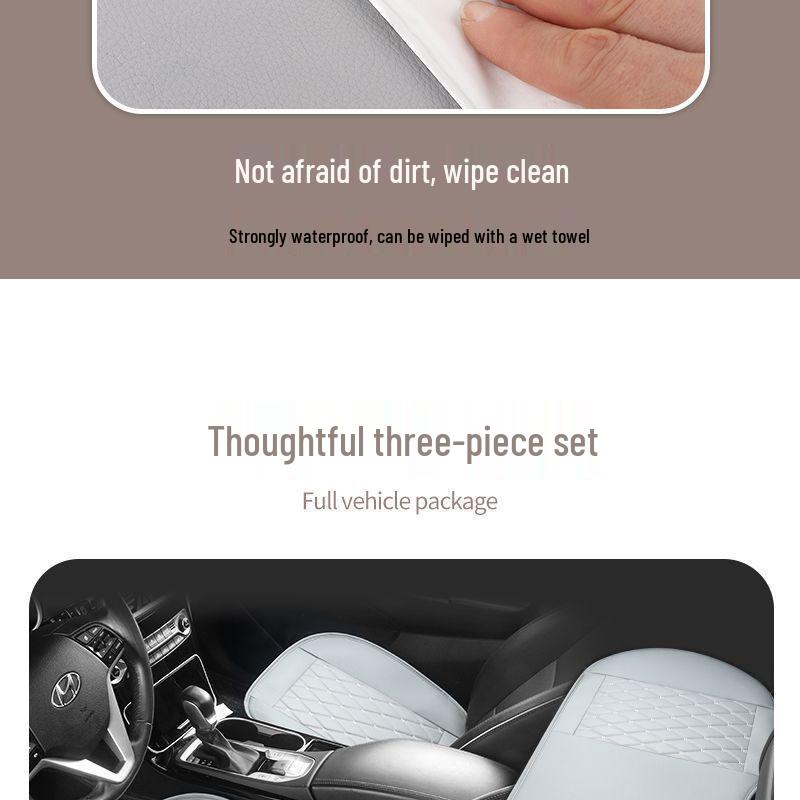 Vier Jahreszeiten Universal Leder Autositzkissen - Rückenfrei, einteiliger Rücksitzbezug.