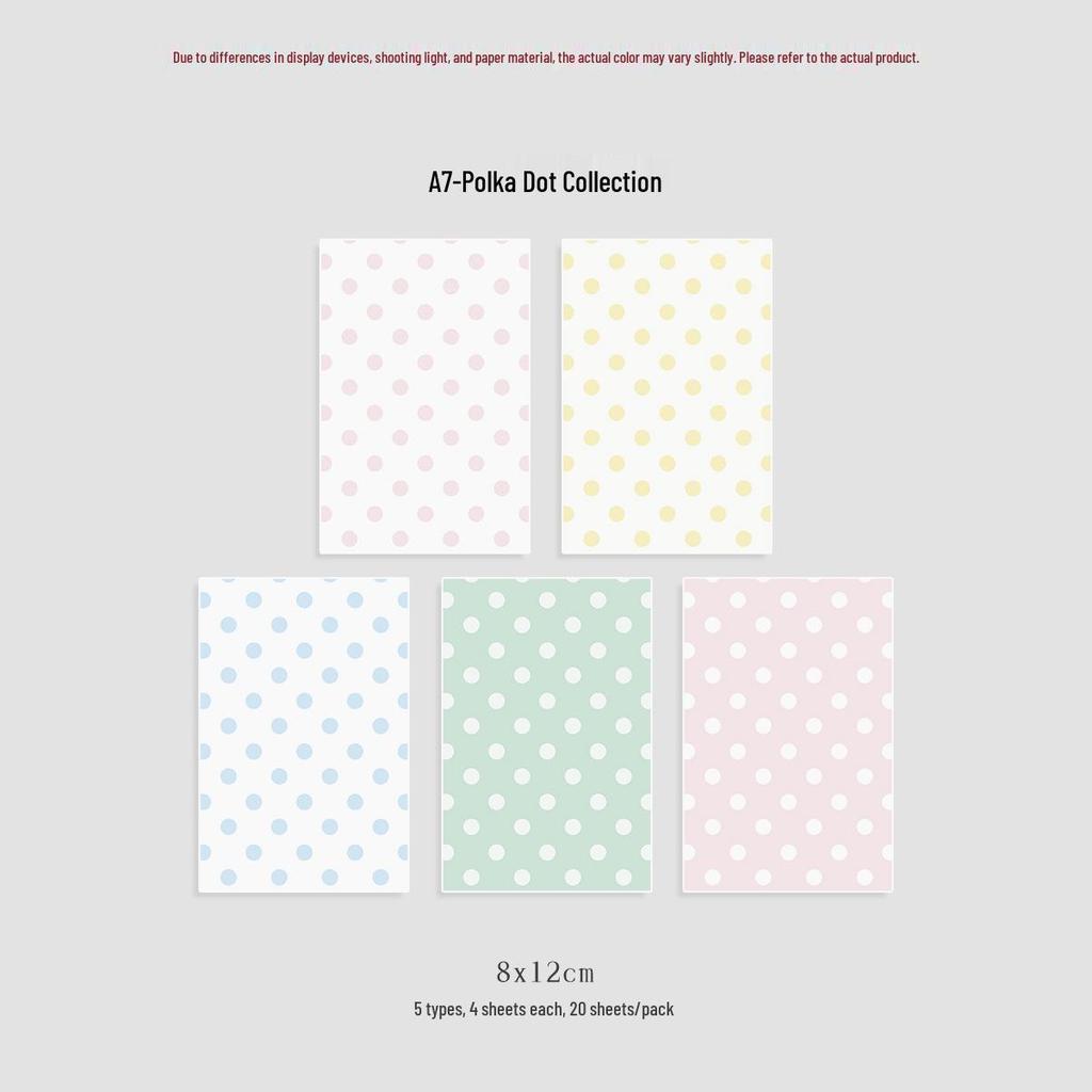 Waka Waka Polka Dot Transparent Sticky Note Stickers - Cute Girly Heart Collage Decoration