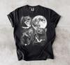 Tasmanian Devil Shirt, Grunge Animal Graphic Tee, Distressed Moon Wildlife Tshirt, Vintage