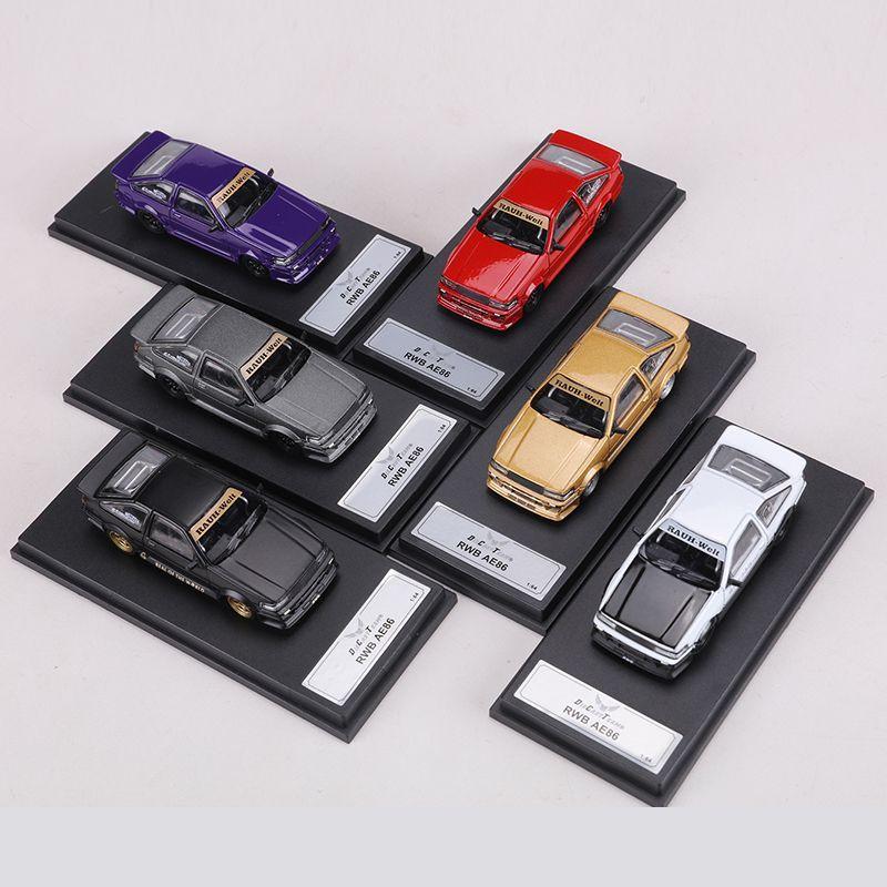 DCT 1:64 Toyota AE86 Wide-body Modified Version Car Model Collection High-end Simulated Alloy Die-casting Car Model