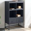 VidaXL High Buffet, Cabinet with Drawers and Compartments, Storage Furniture, Living Room Organizer, Anthracite 846604