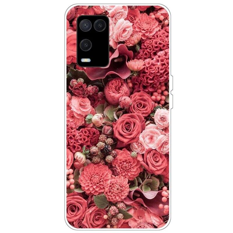 OPPO A54 Case telefonhoz Hátlap OPPO A54 5G 4G Case CPH2239 CPH2195 OPPOA54 A 54 Bumper Silicon Soft Funda fekete tpu tokhoz