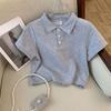 Spring and Summer College Style Girls' Casual Sports Suit Loose Fit Short Sleeved Pants Two-piece Set
