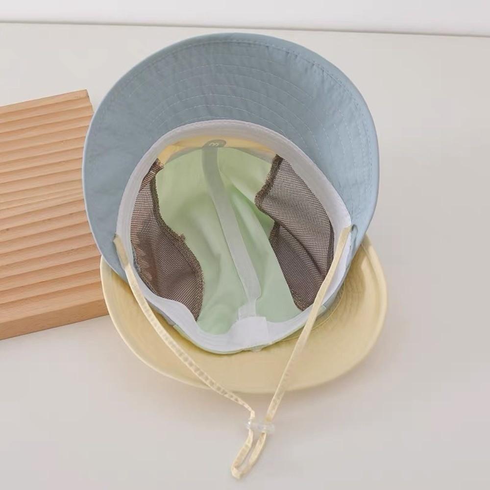 Macaron Color Children Sun Hat Breathable Detachable Cap Comfortable Quick-Dry Bucket Hat Boys