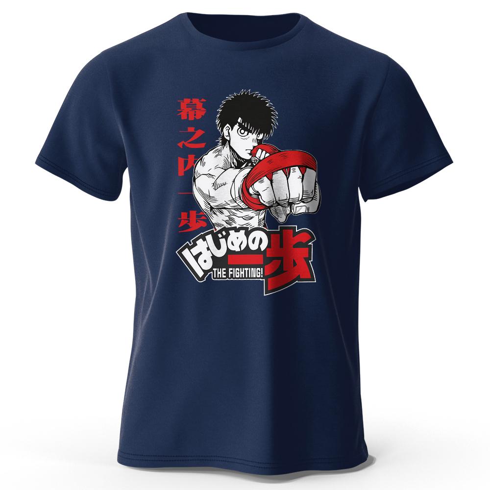 Men's New Summer T Shirt Japanese Cartoon Boxing Gym Print Anime Graphic Tees for Men Women Tops