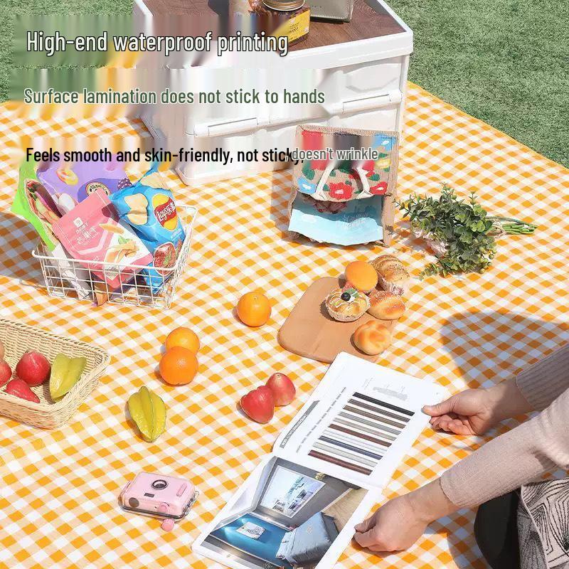 Wasserdichte Picknick- & Campingplatzmatte - Dick, Feuchtigkeitsbeständig, Perfekt für Strand, Zelt oder Rasen