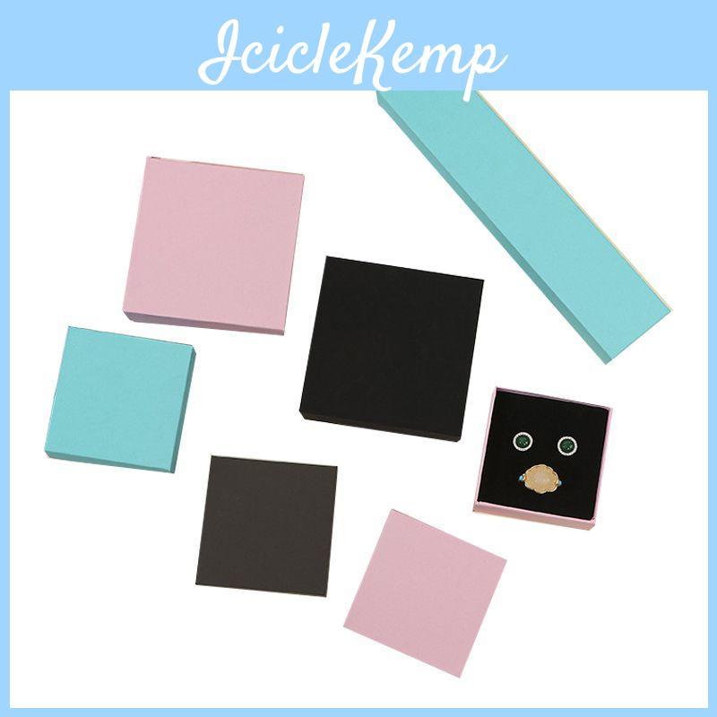 Jewelry Set Cardboard Box For Ring Necklace Rectangle Storage Packing Organizer